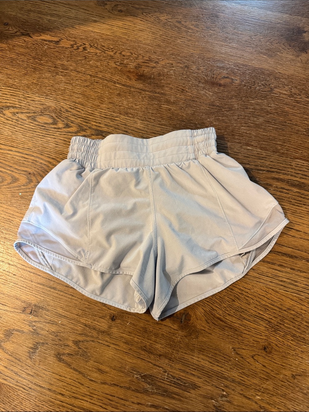 Lululemon Light Blue Elastic Waist Athletic Shorts